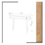Hanah Home Aparador 2 Niveles Roble y Blanco 100x83.6x30 cm